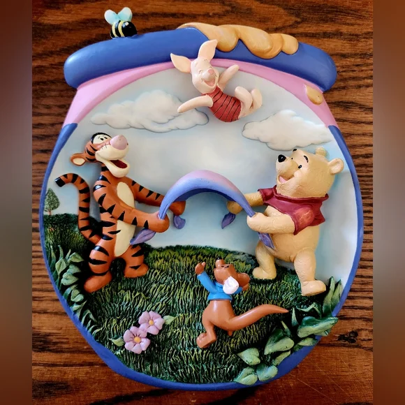 DISNEY Pooh's Hunnypot Adventures 3D Bradford Exchange Plates Vintage - Picture 4 of 7